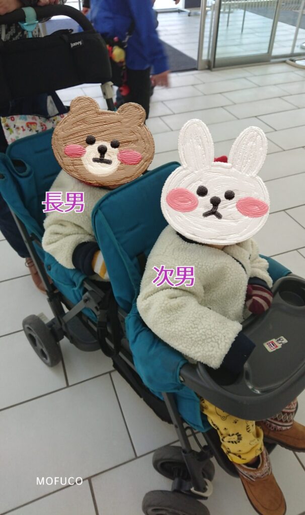 二人乗りベビーカー画像