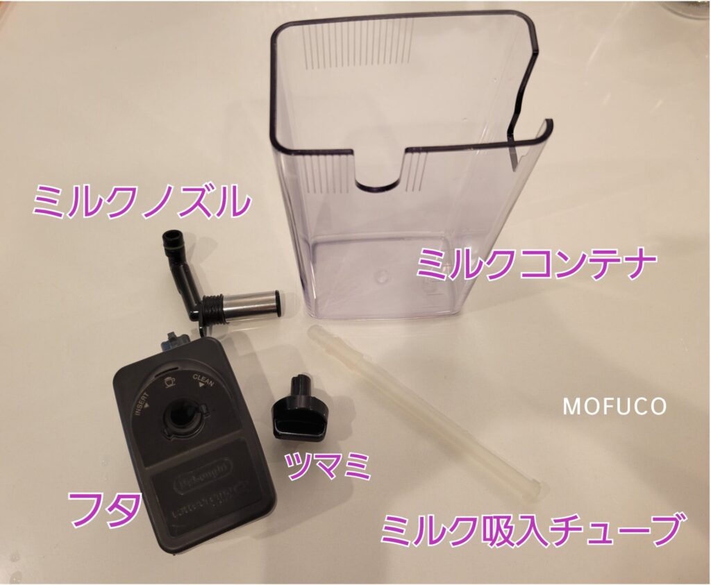 ミルクコンテナ部品一覧